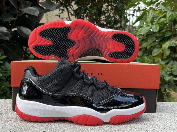 Air Jordan 11 Low "Bred" - Image 4