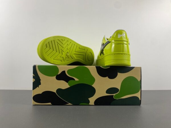 BAPE STA "Neon Green" Sneakers - Image 4