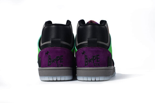 BAPE STA 93 Hi Purple Camo - Streetwear High-Top Sneakers - Image 5