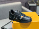 Louis Vuitton LV Trainer Black Perforated Sneakers