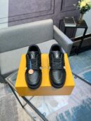 Louis Vuitton LV Trainer Black Perforated Sneakers