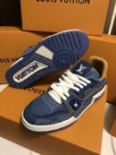 Louis Vuitton LV Trainer Denim Blue Sneakers