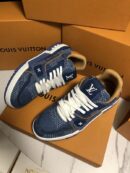 Louis Vuitton LV Trainer Denim Blue Sneakers