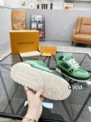 Louis Vuitton LV Trainer Green Sneakers.