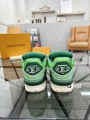 Louis Vuitton LV Trainer Green Sneakers.