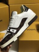 Louis Vuitton LV Trainer Monogram White Brown Sneakers