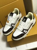 Louis Vuitton LV Trainer Monogram White Brown Sneakers