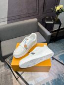 Louis Vuitton LV Trainer White Pearlized Sneakers