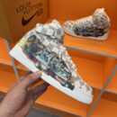 Louis Vuitton x Nike Air Force 1 Mid Graffiti Sneakers