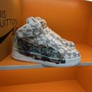 Louis Vuitton x Nike Air Force 1 Mid Graffiti Sneakers