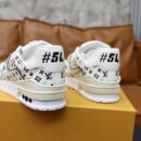 Louis Vuitton LV Trainer Monogram Cream Multicolor Sneakers.