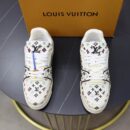 Louis Vuitton LV Trainer Monogram Cream Multicolor Sneakers.