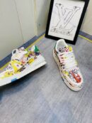 Louis Vuitton LV Trainer White Multicolor Graffiti Sneakers - Luxury Designer Shoes