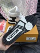 Men's Louis Vuitton LV Trainer 2 High Black White - Designer High-Top Sneakers