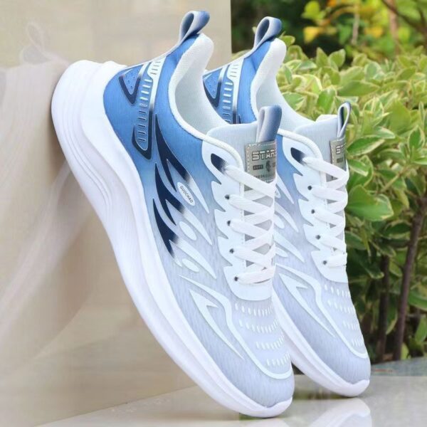 Abstract Flow Design Fashion Sneakers - Image 2