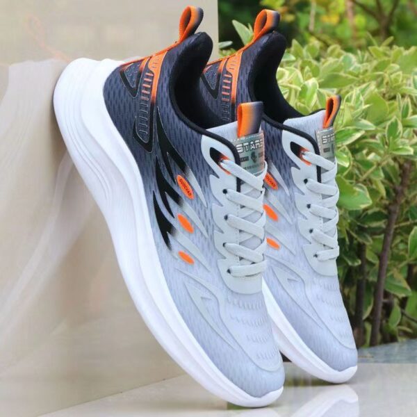 Abstract Flow Design Fashion Sneakers