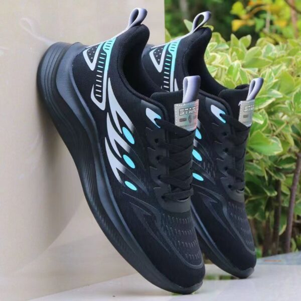 Abstract Flow Design Fashion Sneakers - Image 4