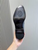Berluti Black Crocodile Embossed Leather Penny Loafers