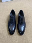 Berluti Black Leather Oxford Shoes with Subtle Patina