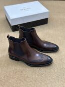 Berluti Men's Brogue Leather Chelsea Boots