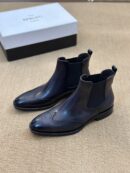 Berluti Men's Brogue Leather Chelsea Boots