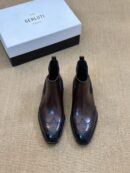 Berluti Men's Brogue Leather Chelsea Boots