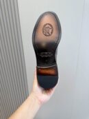 Berluti Brown Crocodile Embossed Leather Penny Loafers