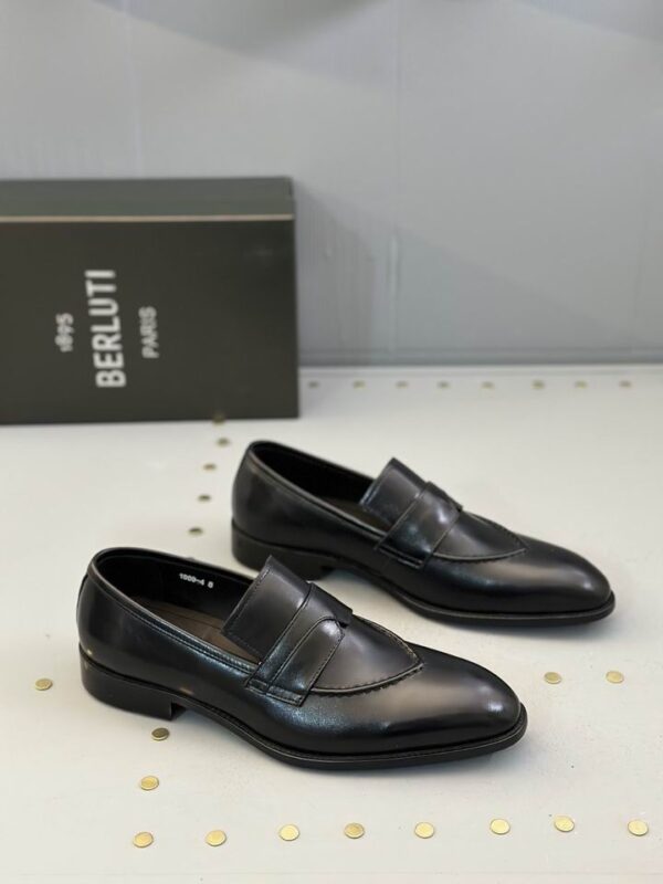 Berluti Classic Men's Leather Penny Loafers - Image 8