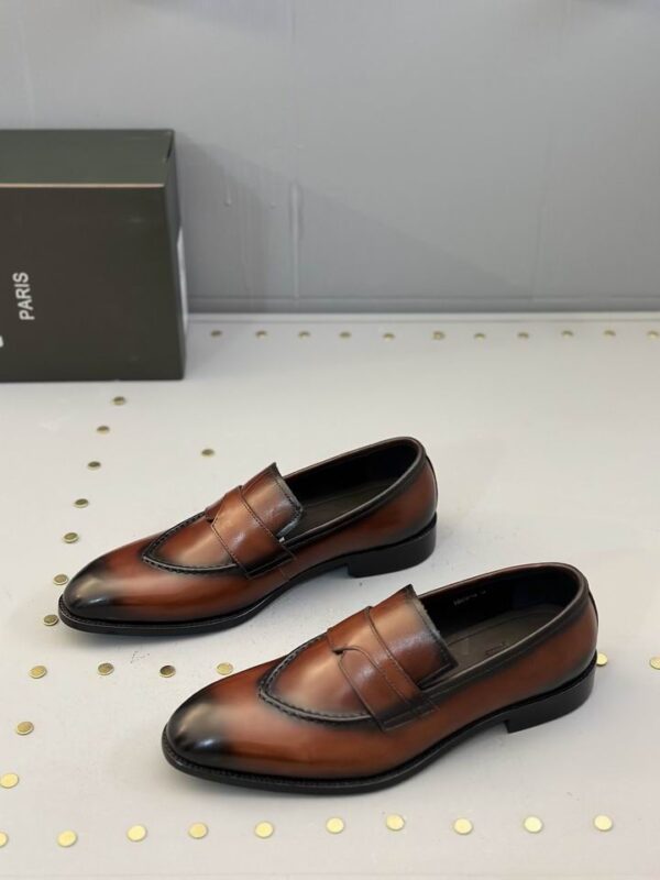 Berluti Classic Men's Leather Penny Loafers - Image 14