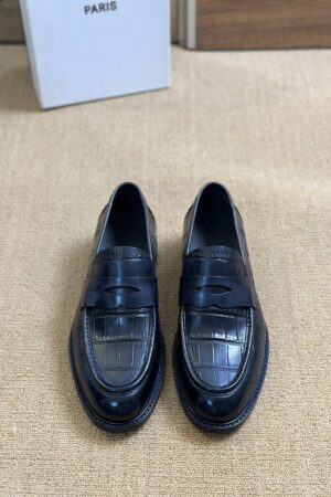 Berluti Crocodile-Embossed Leather Loafers with Strap