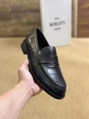Berluti Crocodile-Embossed Leather Loafers with Strap