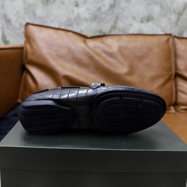 Berluti Crocodile-Embossed Leather Loafers with Strap & Buckle - Image 12
