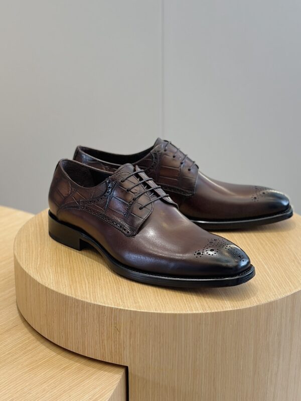 Berluti Men's Leather Derby Brogue Shoes