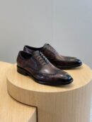 Berluti Leather Oxford Brogue Shoes