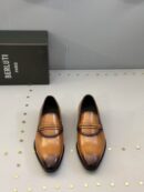 Berluti Men's Leather Slip-On Loafers - Luxurious Style