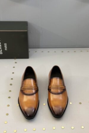 Berluti Men's Leather Slip-On Loafers - Luxurious Style
