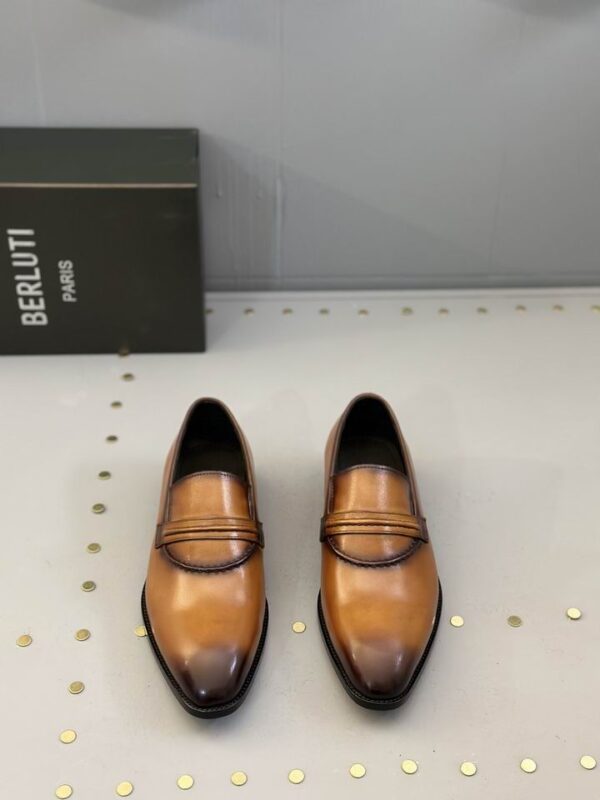 Berluti Men's Leather Slip-On Loafers - Luxurious Style