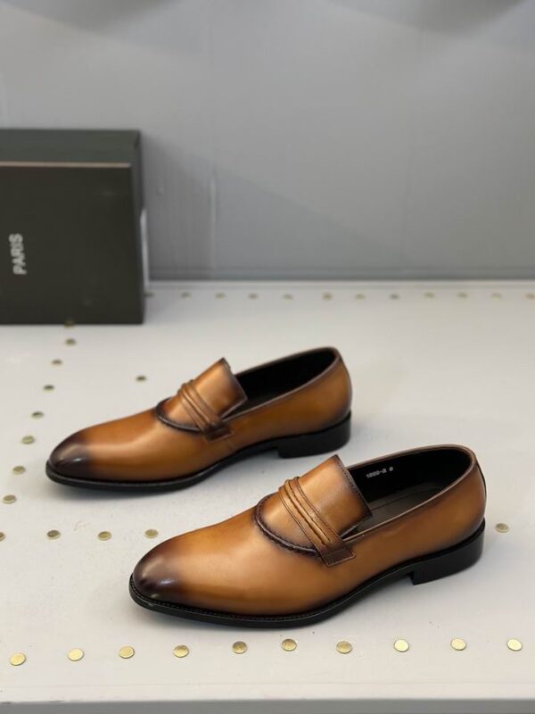 Berluti Men's Leather Slip-On Loafers - Luxurious Style - Image 4