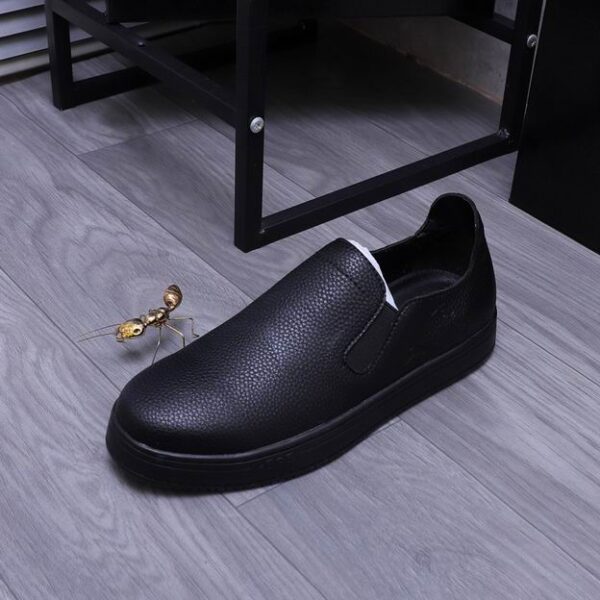 Berluti Casual Leather Slip-On Shoes with Elastic Panels - Image 7