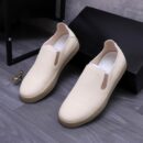 Berluti Casual Leather Slip-On Shoes with Elastic Panels