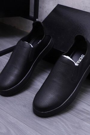 Berluti Casual Leather Slip-On Shoes with Elastic Panels
