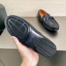 Berluti Patina Leather Loafers with Strap & Buckle