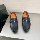 Berluti Patina Leather Loafers with Strap & Buckle