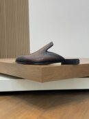 Berluti Patina Leather Slip-On Mules