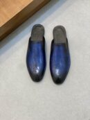Berluti Patina Leather Slip-On Mules