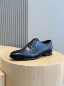 Berluti Patterned Leather Oxford Shoes