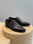 Berluti Patterned Leather Oxford Shoes