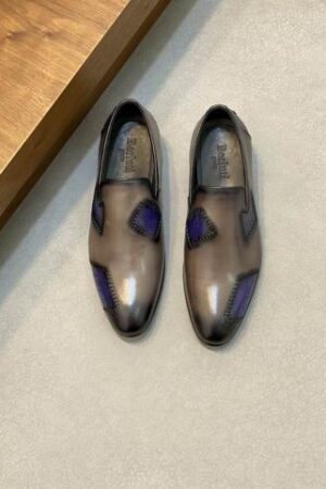 Berluti Playtime Patchwork Leather Slip-On Shoes