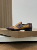 Berluti Playtime Patchwork Leather Slip-On Shoes