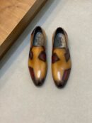 Berluti Playtime Patchwork Leather Slip-On Shoes